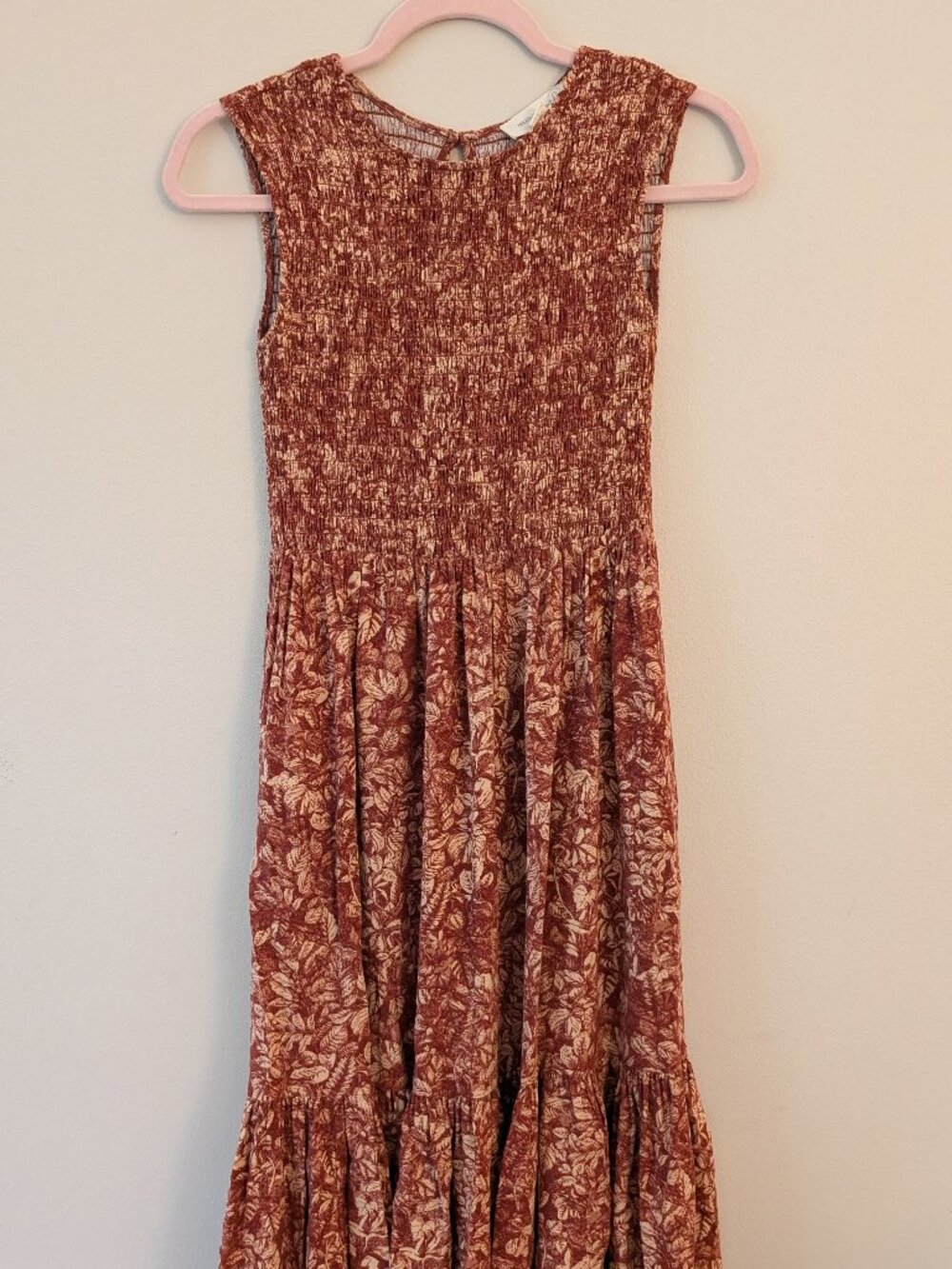 Midi Length Girls Cotton- Feel Viscose Dress size 12